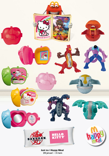 McD Sweden Hello Kitty Bakugan