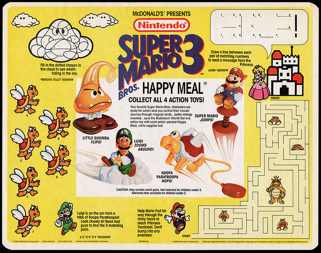Super mario bros mcdonalds toys 2025