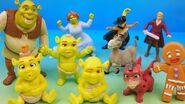 2007 SHREK THE THIRD SET OF 10 McDONALDS HAPPY MEAL KIDS TOYS VIDEO REVIEW