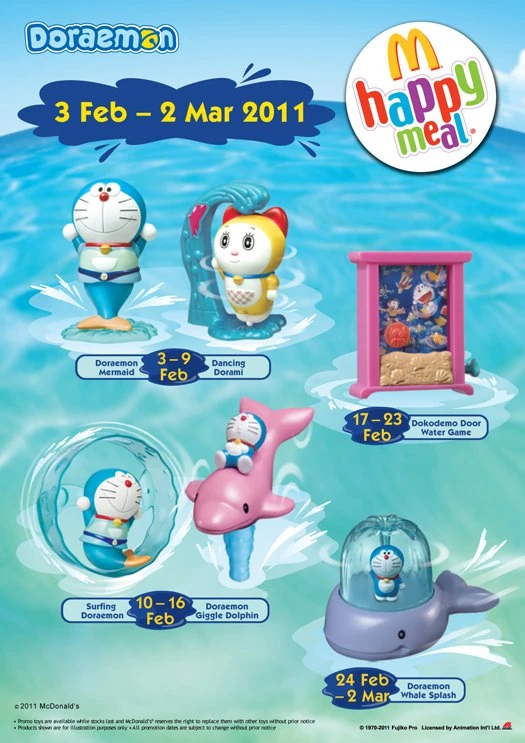mcdonald's doraemon toys
