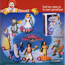 5 Figurines ALADIN vintage Disney Happy Meal McDo 1995, 1997, 2004