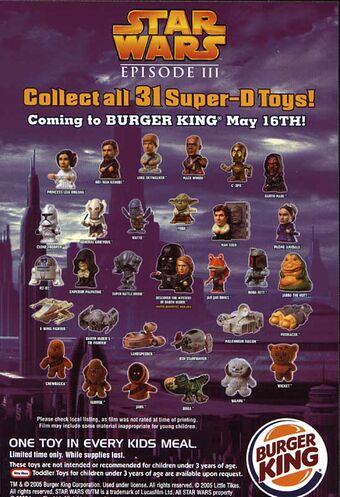 burger king star wars toys value