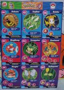 Burger King Pokémon Master sheet #8 (Front).