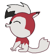 Howl as Midnight Lycanroc (he dyed his fur)