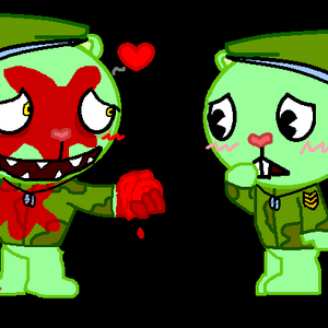 Flippy Fliqpy Happy Tree Friends Fanon Wiki Fandom Flippy/fliqpy, also known as flippy/evil, is another popular happy tree friends pairing that started after the canon episode, autopsy turvy, came out. flippy fliqpy happy tree friends