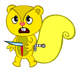 hurt squirrel clipart