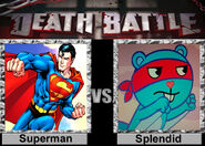 A fanmade Death Battle featuring Superman and Splendid. Who do you think will win? (Picture by porygon2z)