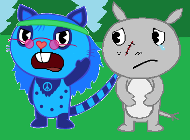 Htf, Strut, happy Tree Friends, fox, skull, wikia, bear, wiki