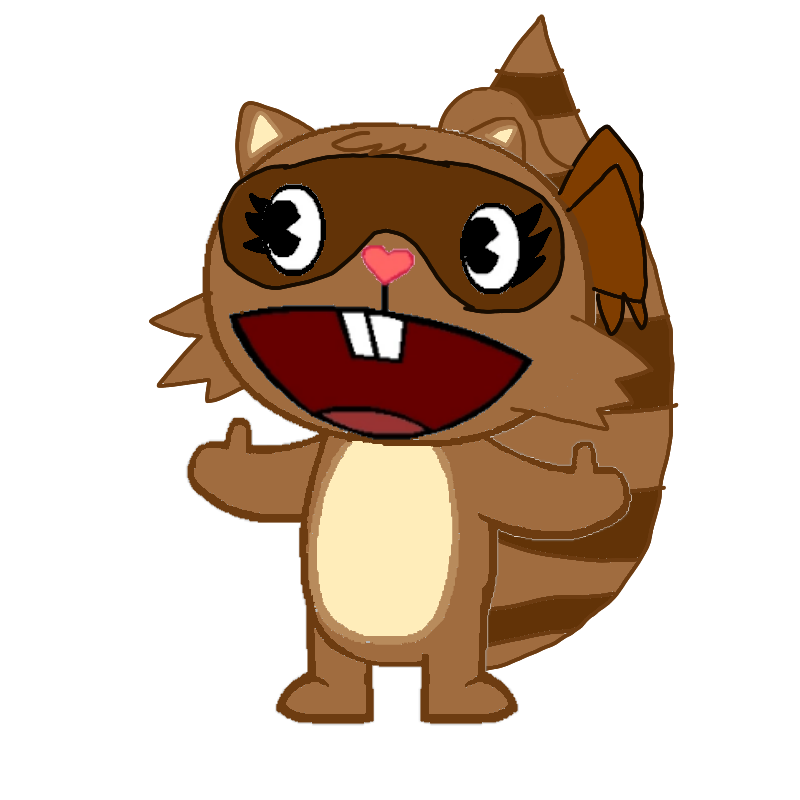 Cinnamon the raccoon Happy Tree Friends Fanon Wiki Fandom
