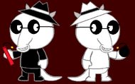 Black & white spy (Spy vs. Spy)