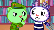 Flippy wants Mime to be quiet.