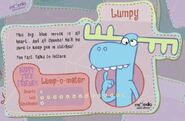 Lumpy character info.