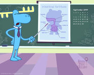 Lumpy the teacher, as seen on a school-themed calender image from Sept. 2010.