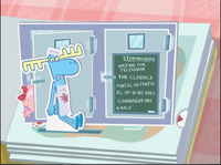 Bonus Features menu showing Lumpy shutting a door and Giggles getting crushed by it.