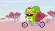 Nutty riding a double bike in A Sucker of Love