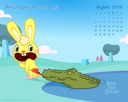 Before expanded cable viewers saw this gag, it was used for this August 2006 calendar wallpaper.