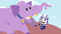 Lumpy's elephant and Mime.