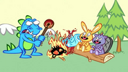 Lumpy's first kill and the first death in Happy Tree Friends.
