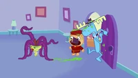 Lumpy is able to fight the Demon due to his strength.