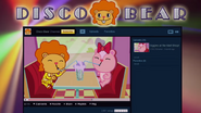 Disco Bear's channel is called "Disco Bear" now, with capital "D" and "B" letters.