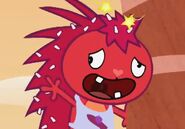 Flaky with crooked teeth