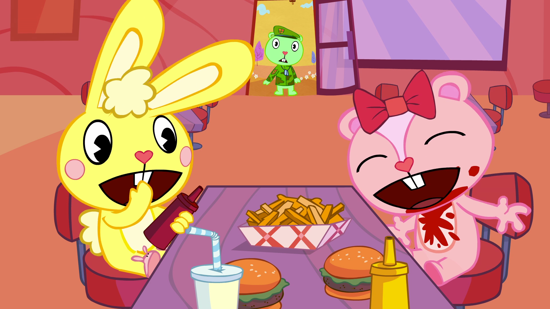 Flippin' Burgers is an episode of the Happy Tree Friends internet seri...