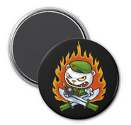 Flippy Flame Tattoo Magnet.