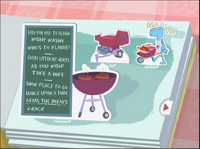 Episode selection menu featuring Lumpy with a barbecue.