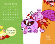Toothy's first desktop calendar, from March 2005.