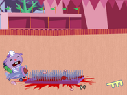 Lumpy's death in the Amusement park level.