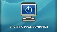 Russell is shutting down his computer now.