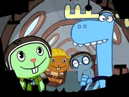 The interior of the rocket.