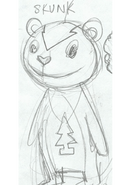 An early concept art of Petunia.