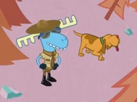 Officer Lumpy and his trusted hound.