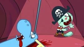 A flipped out Russell