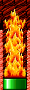 A huge flame bursting from a pipe as seen in HTFA 6.