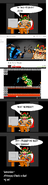 Bowser watches YouTube comic, featuring Mortal Kombat.