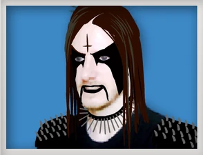Jim as a metalhead.