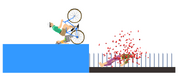 Happy Wheels spike set in action