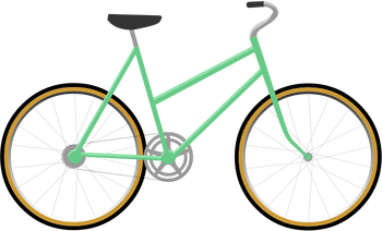 Mom's bike with no attachments.