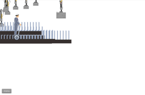 An example of the start of an instant death level