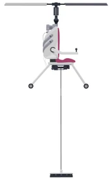 Autogyro with the magnet fully lowered.