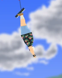 Notice how he can stick to his own magnet.