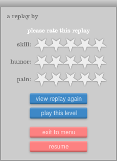 The old replay box in a replay.