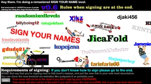 A sign your name level.