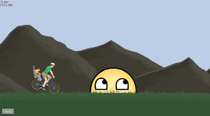 Awesome Face peeking from below the ground.