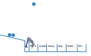 Segway Guy playing a ball throw.