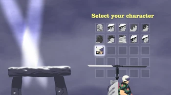 Helicopter Man floating off the Stonehenge.