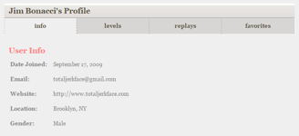 Jim Bonacci's profile page.