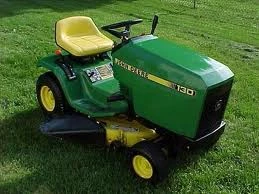 A real life lawnmower similar to the one Lawnmower Man rides.